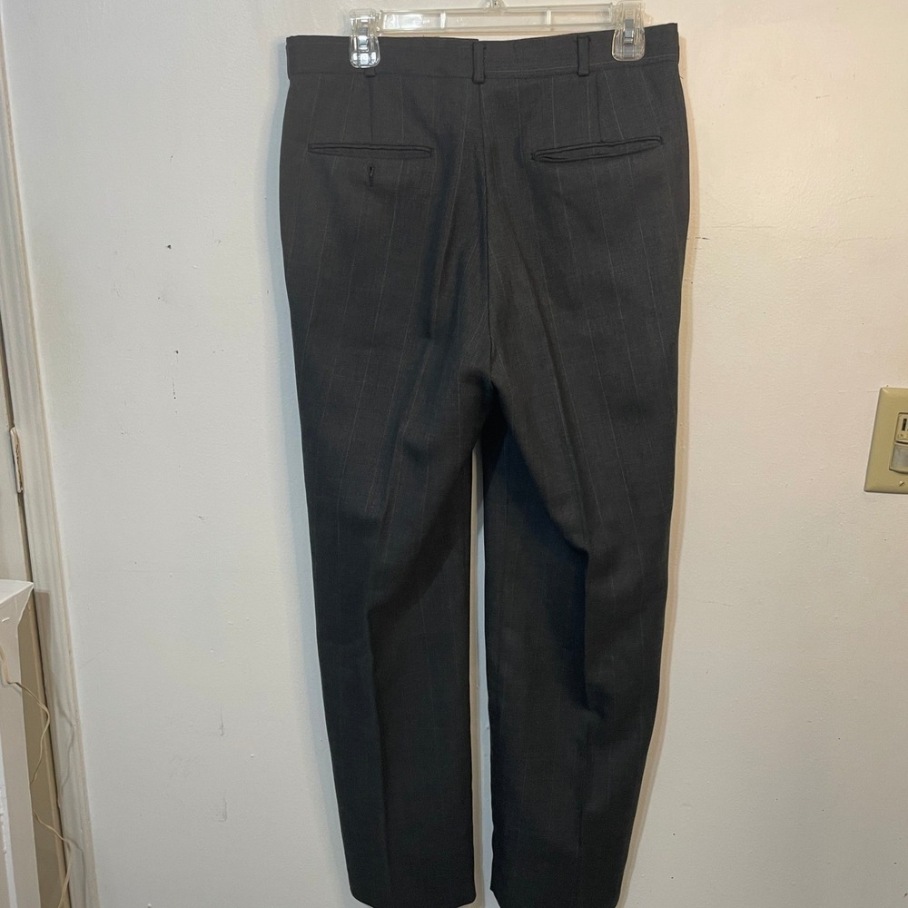Warren Sewell Clothes Mens Charcoal Pinstripe Suit Jacket Pants Tailored READ - Picture 10 of 10